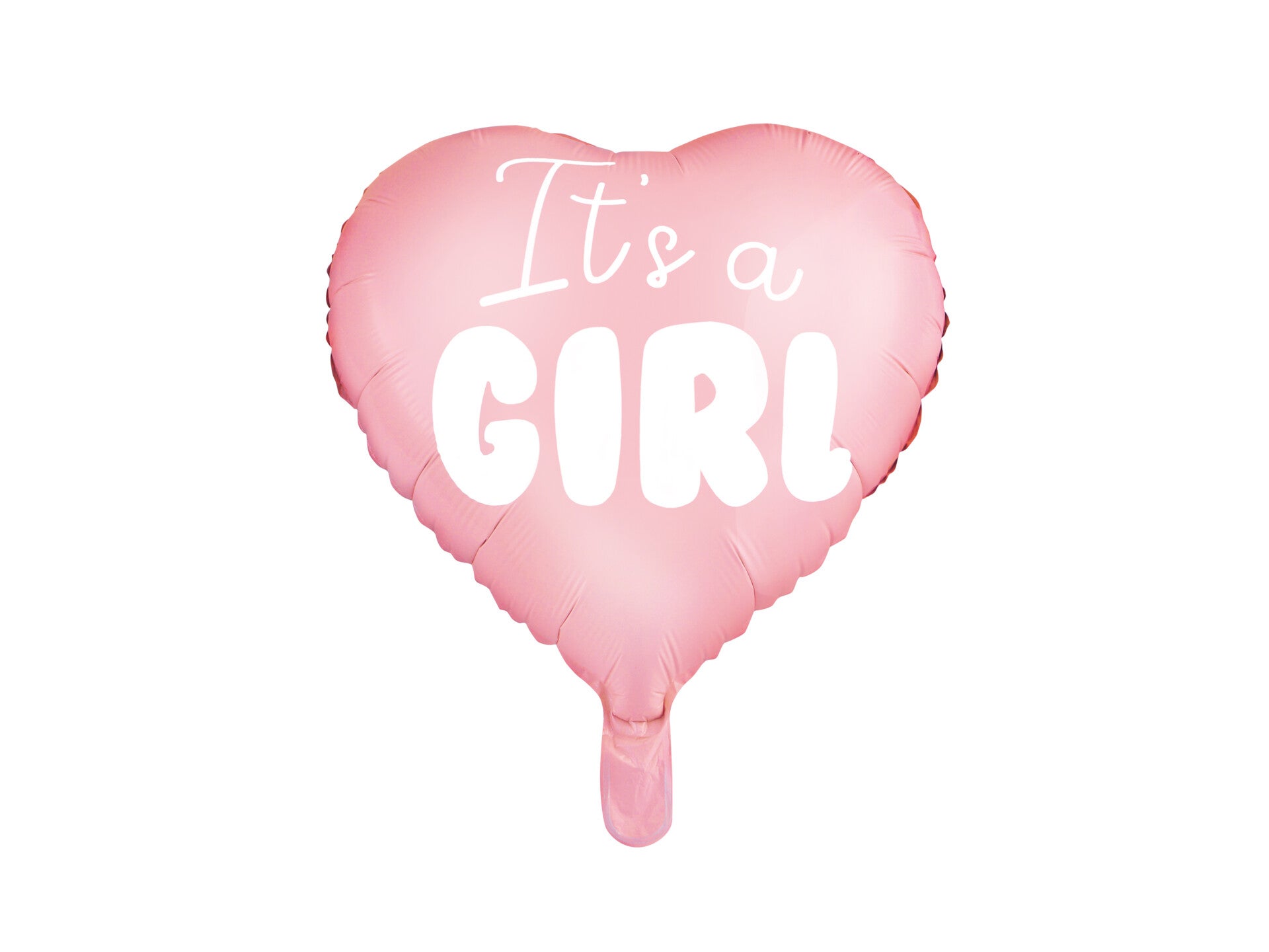 Foliopallo Sydän – It's a Girl, vaaleanpunainen, 45 cm