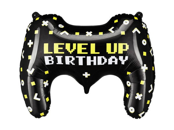 Folioilmapallo Peliohjain – Level Up Birthday, 60 × 45 cm