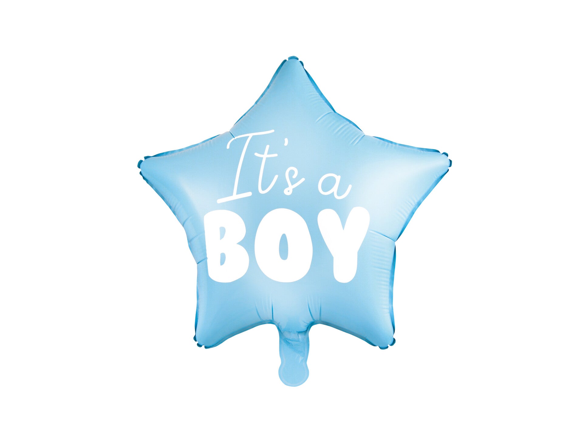 Foliopallo Tähti – It's a Boy, vaaleansininen, 48 cm