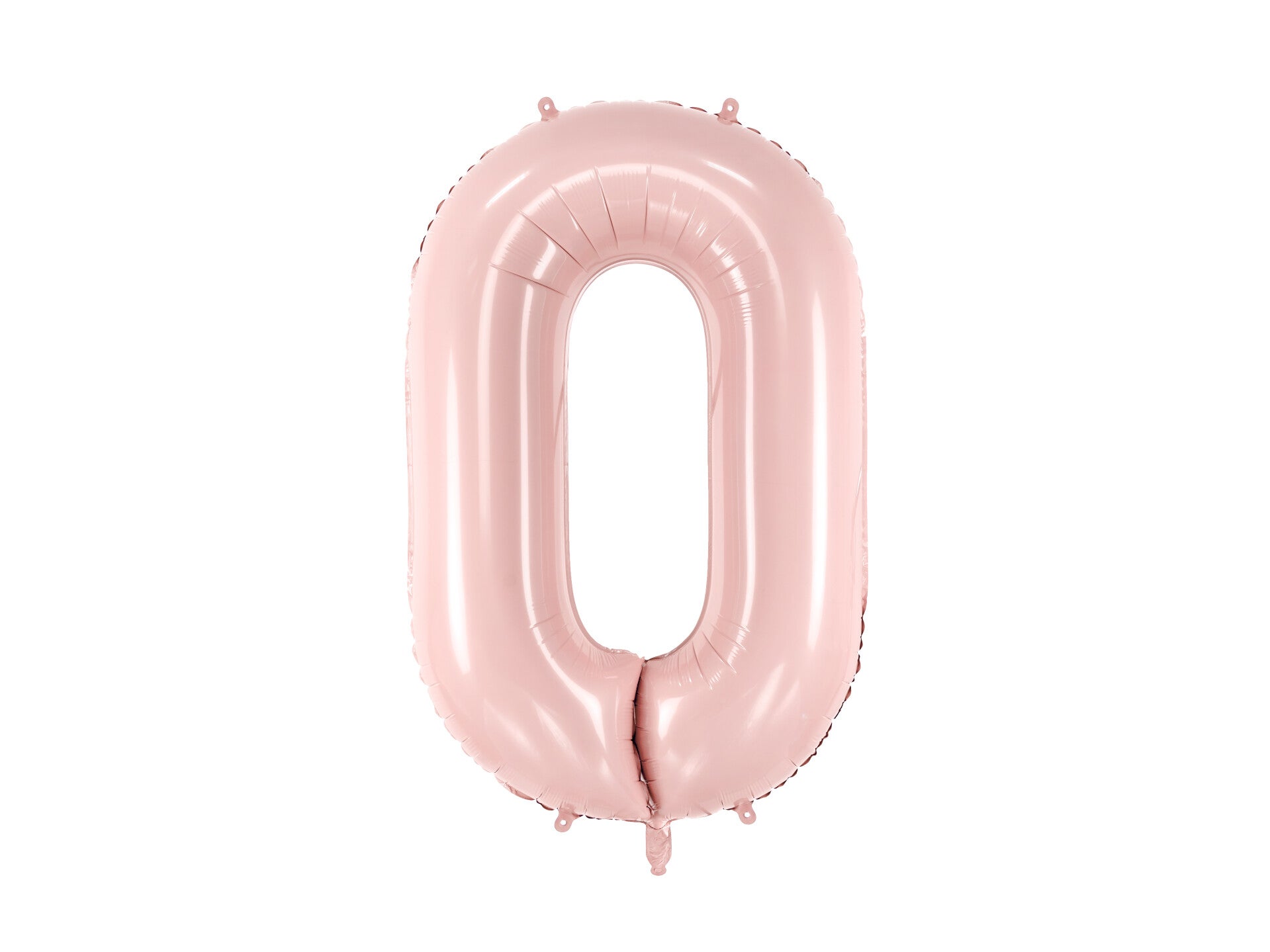 Numerofoliopallo ”0”, 72 cm, vaaleanpunainen