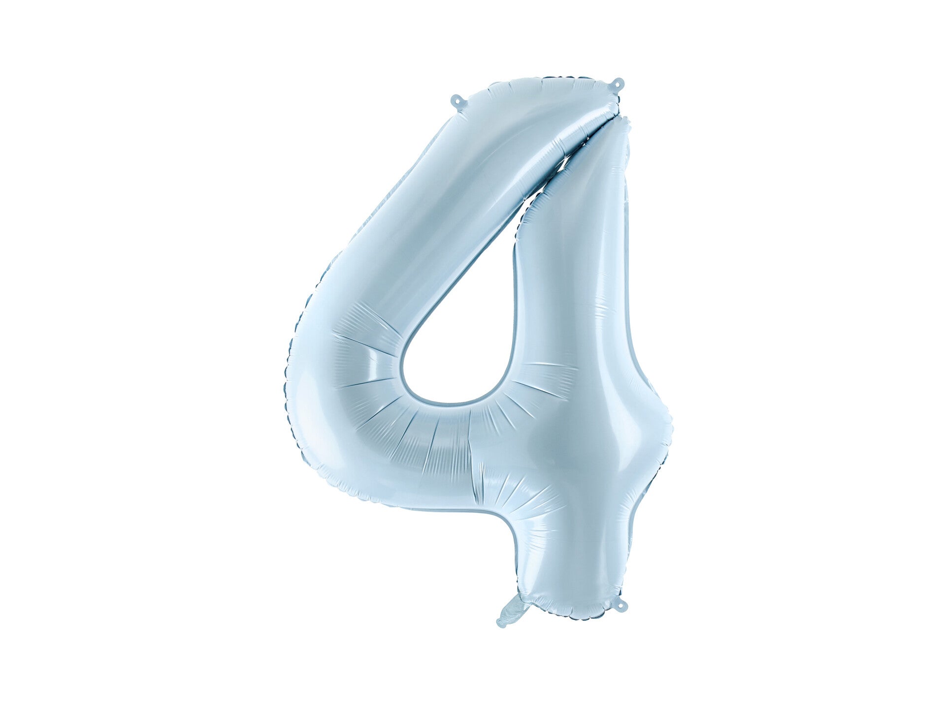 Numerofoliopallo ”4”, 72 cm, vaaleansininen