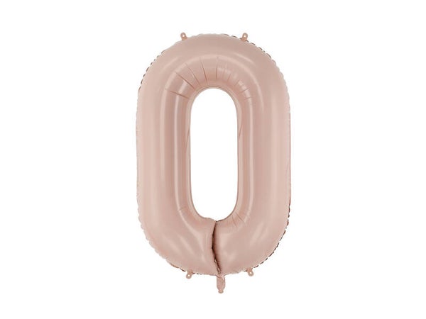 Numerofoliopallo ”0”, 72 cm, tumma beige