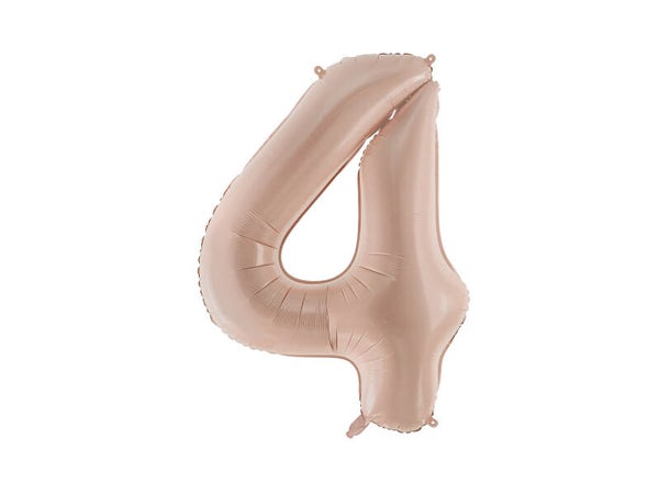Numerofoliopallo ”4”, 72 cm, tumma beige