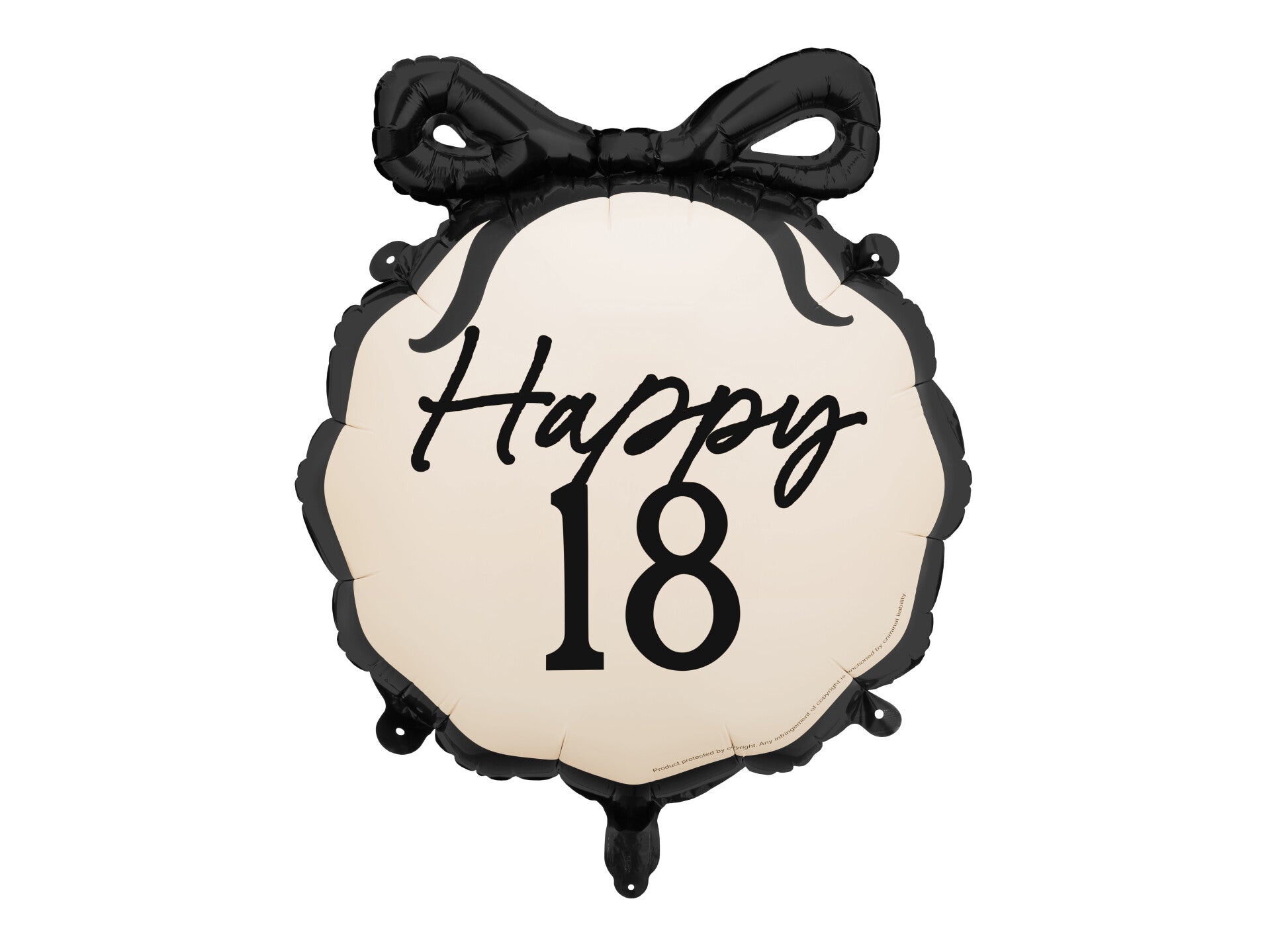 Foliopallo Happy 18, 47,5 x 45 cm, värilajitelma