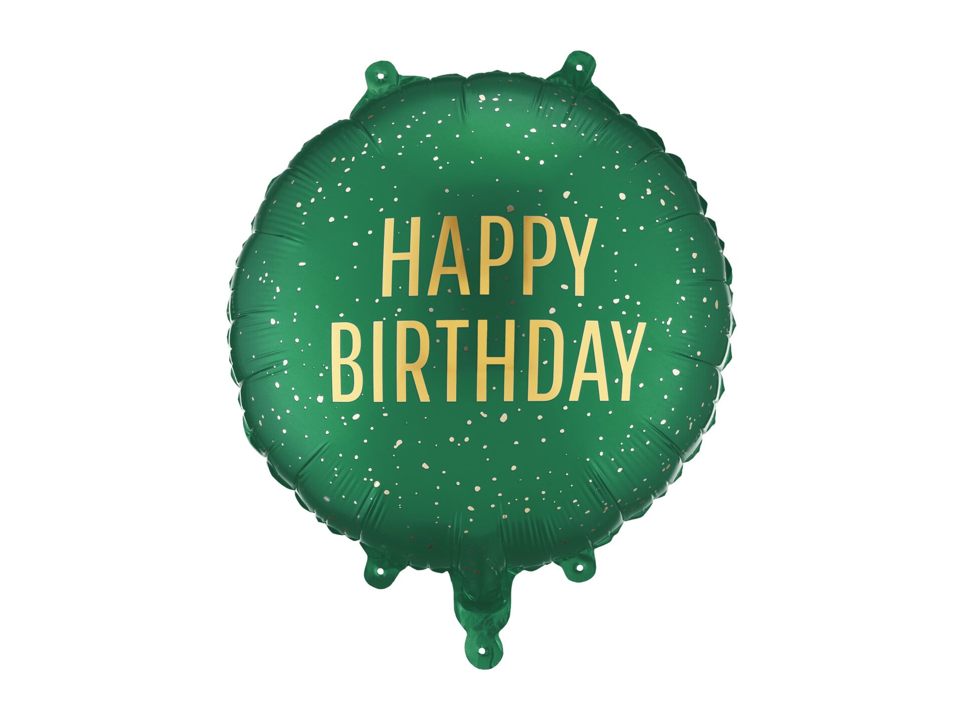 Pyöreä foliopallo Happy Birthday, tummanvihreä, 35 x 35 cm
