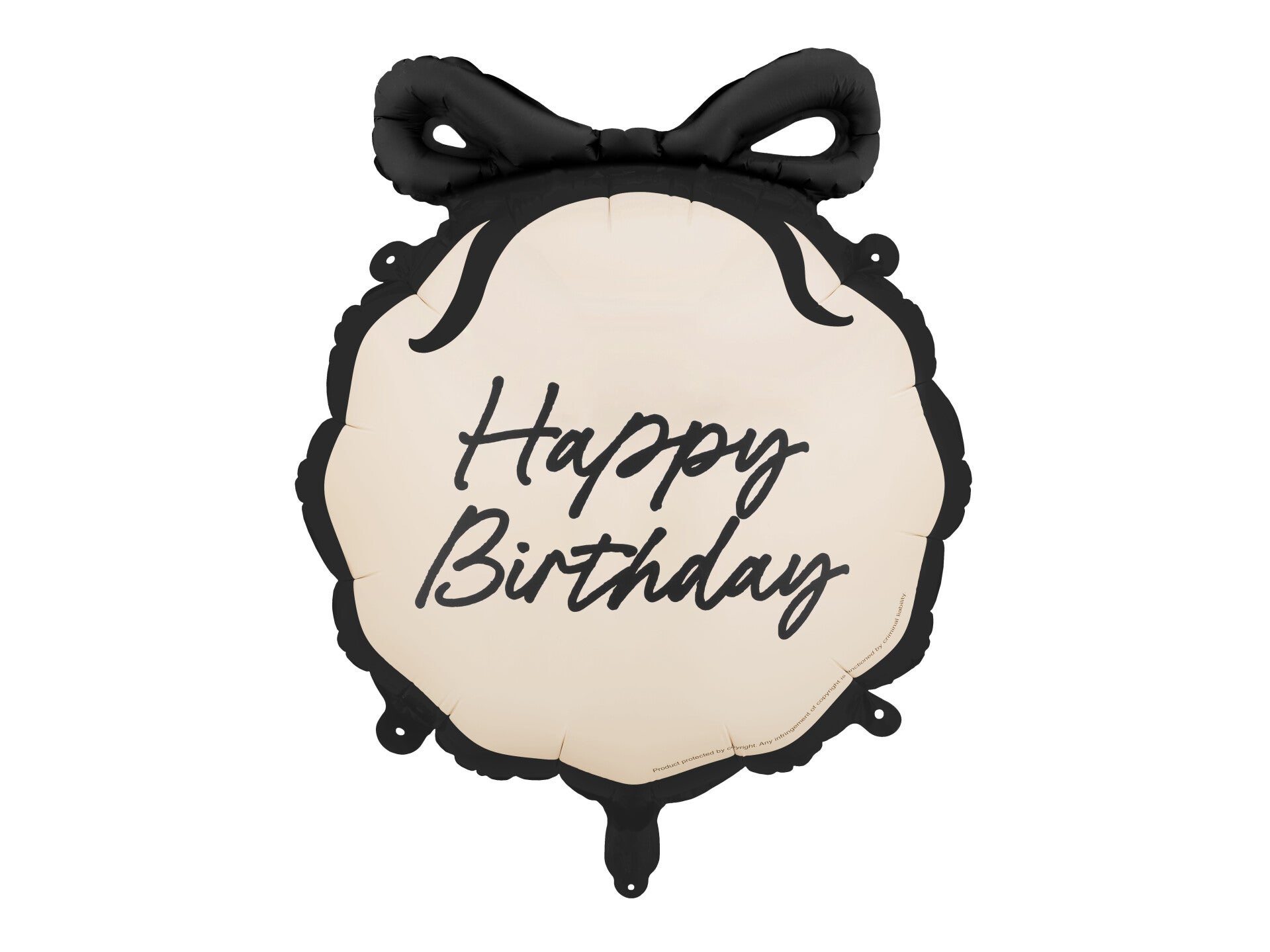 Pyöreä foliopallo Happy Birthday, värilajitelma, 47,5 x 45 cm