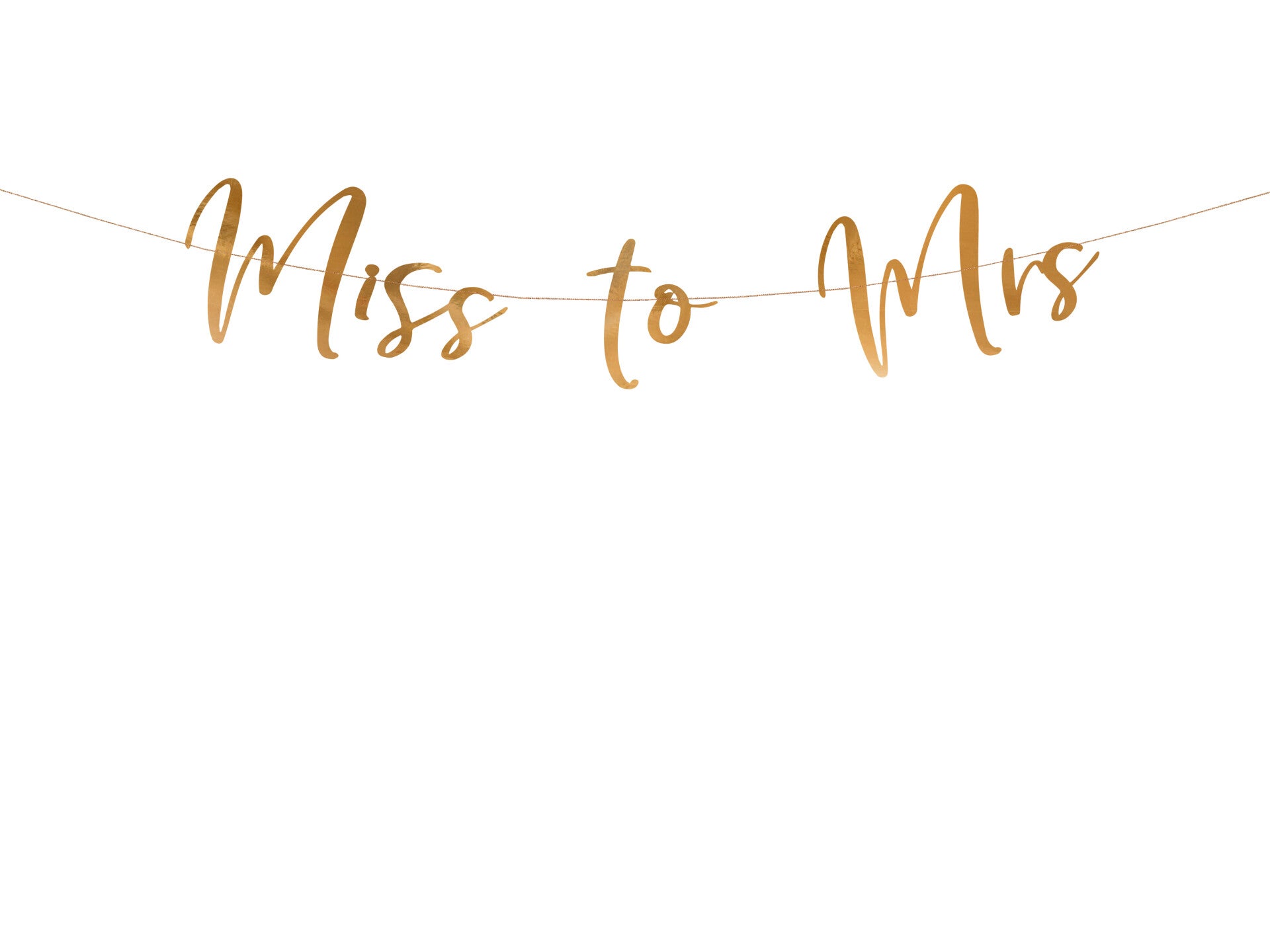 Miss to Mrs -viirinauha, ruusukulta, 18 × 76 cm