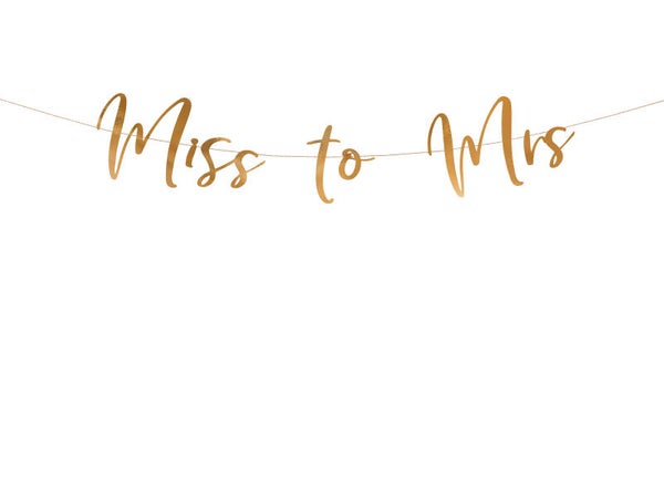 Miss to Mrs -viirinauha, ruusukulta, 18 × 76 cm