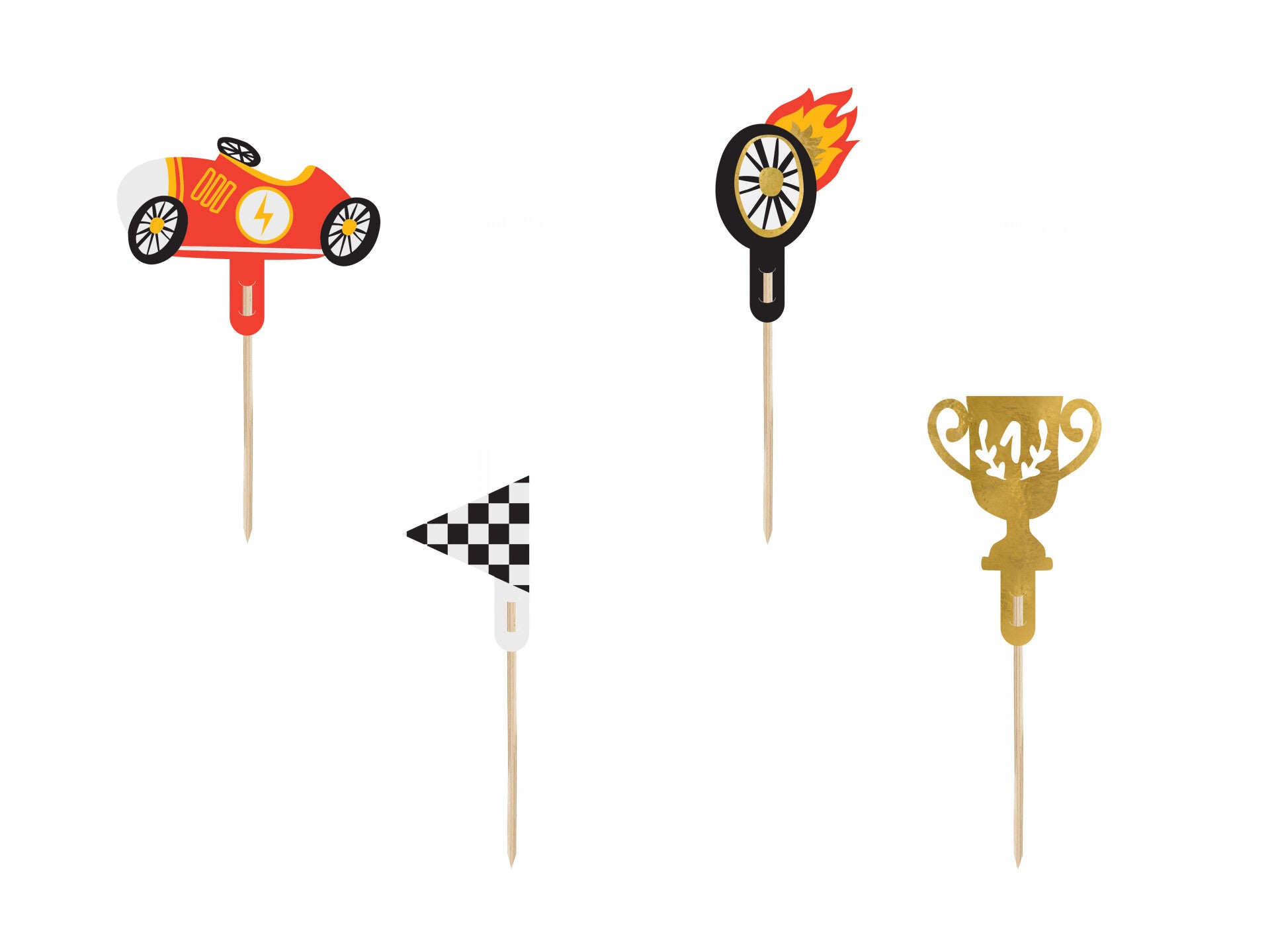 Kakku-koristetikut Cars, 12 cm
