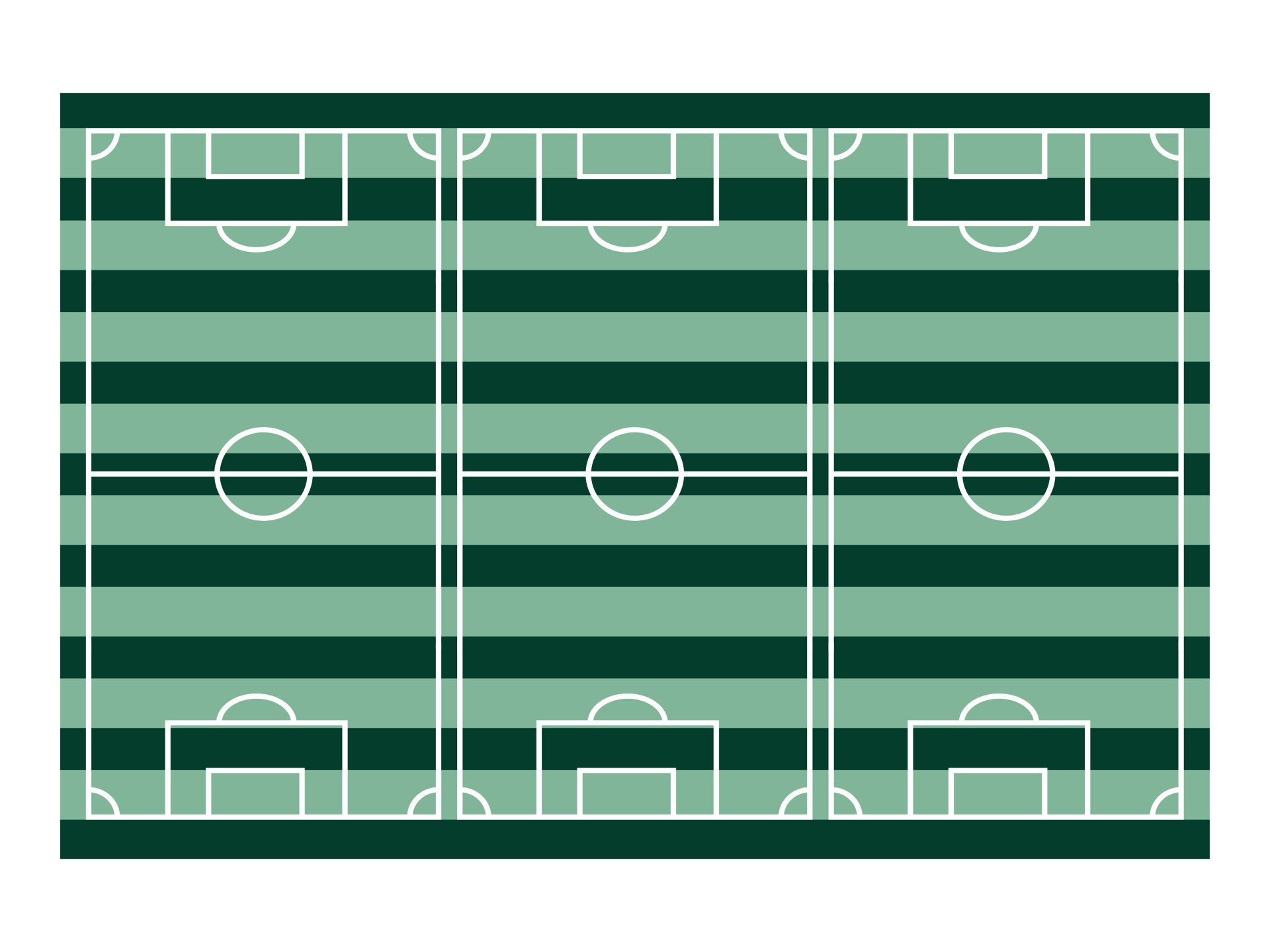 Pöytäliina Football Field, 120 x 180 cm  Yksipuolinen jalkapallokenttäaiheinen pöytäliina mintun- ja tummanvihreän sävyissä valkoisilla yksityiskohdilla. Sopii erinomaisesti jalkapalloteemaisiin juhliin, syntymäpäiville ja turnaustapahtumiin.  Pakkauskoko