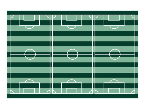 Pöytäliina Football Field, 120 x 180 cm  Yksipuolinen jalkapallokenttäaiheinen pöytäliina mintun- ja tummanvihreän sävyissä valkoisilla yksityiskohdilla. Sopii erinomaisesti jalkapalloteemaisiin juhliin, syntymäpäiville ja turnaustapahtumiin.  Pakkauskoko