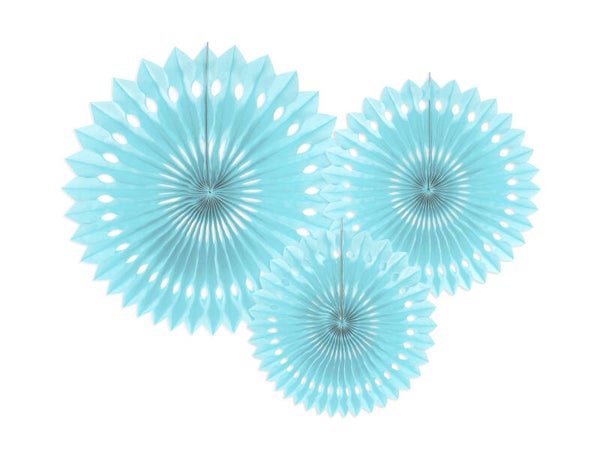 Koristeviuhkat, vaaleansininen, 20–30 cm, 3 kpl