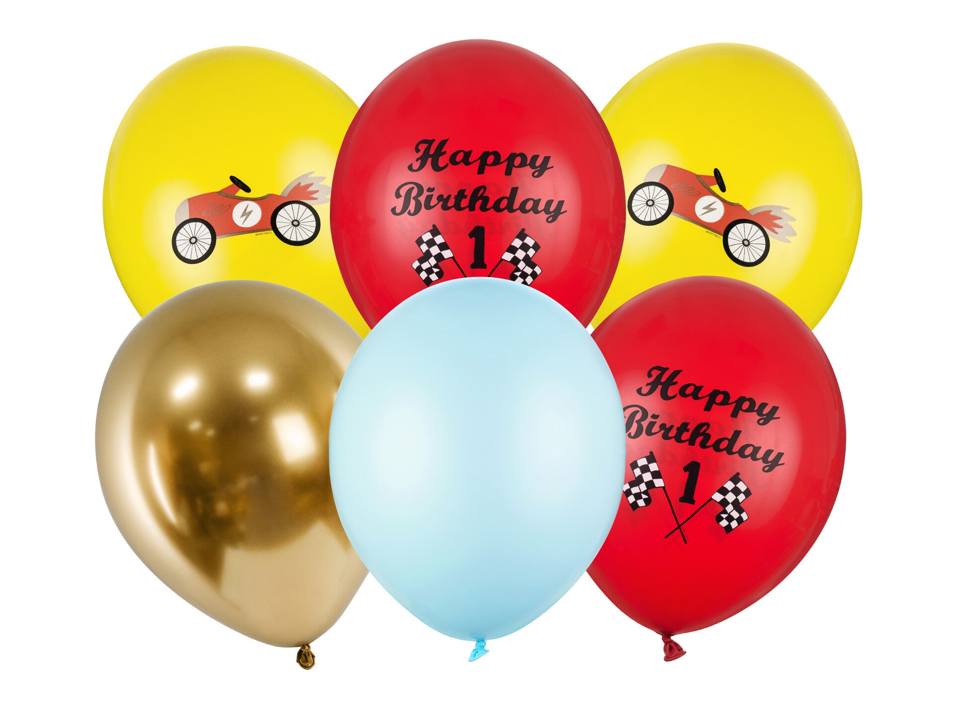 Ilmapallot Happy Birthday, 30 cm, värilajitelma