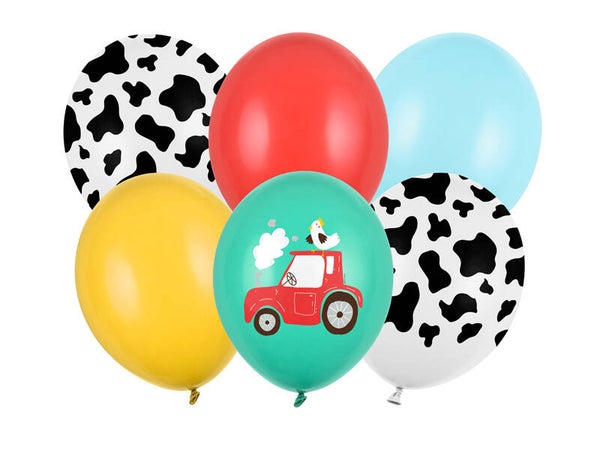 Ilmapallot Farm – Maatila, värimix, 30 cm, 6 kpl