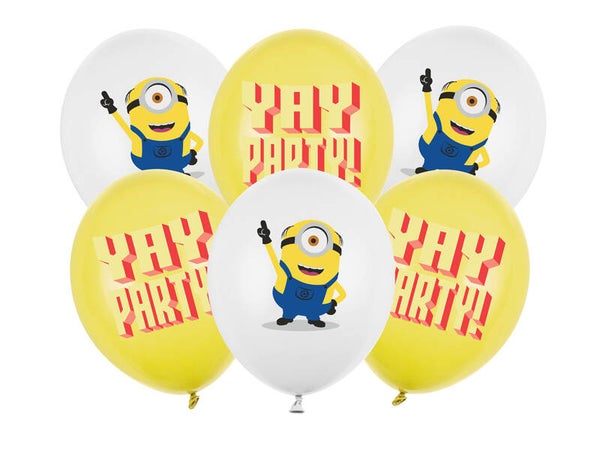 Ilmapallot Minions – 30 cm, 6 kpl