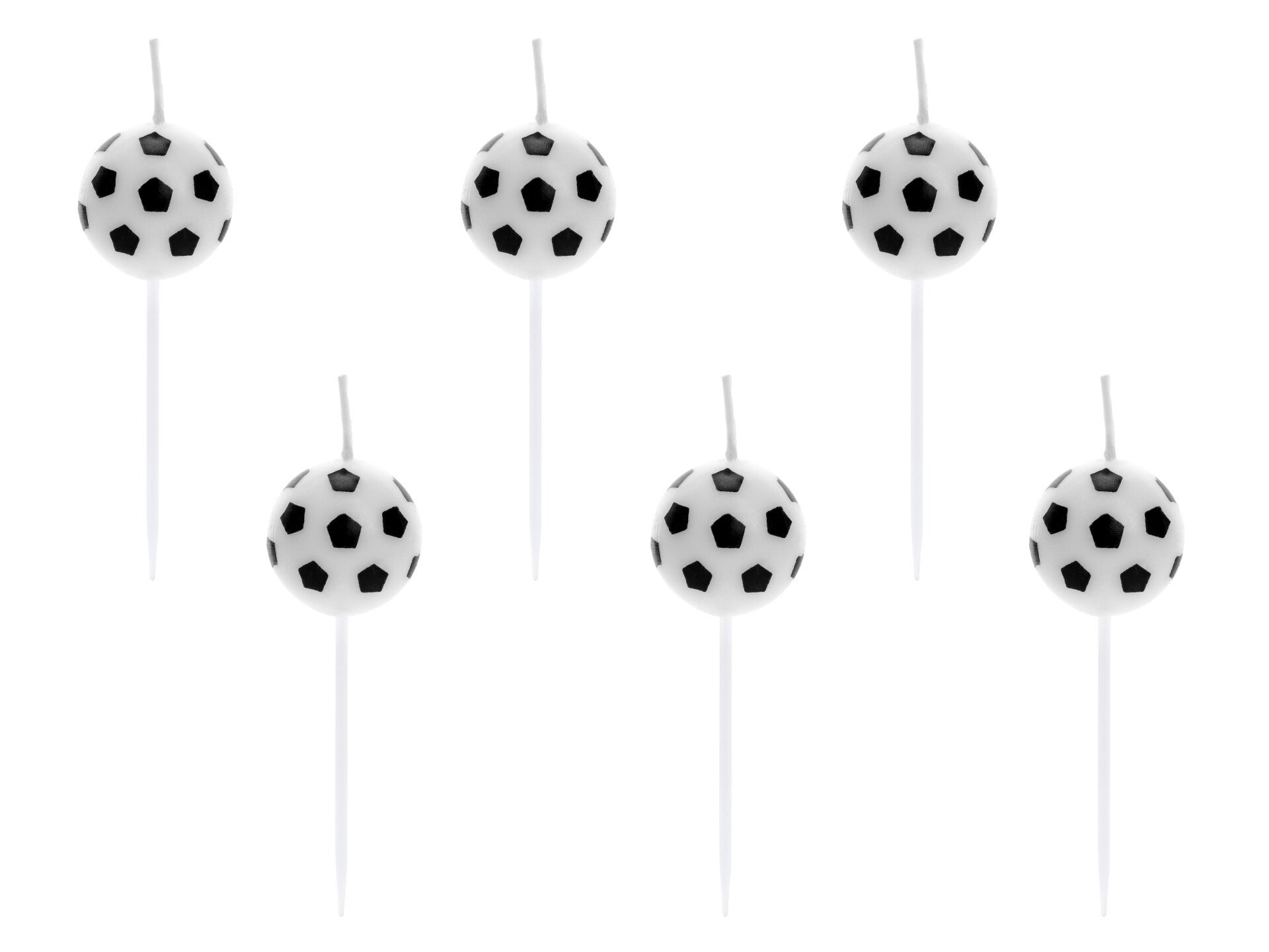 Syntymäpäiväkynttilät Jalkapallot, 2,5 cm