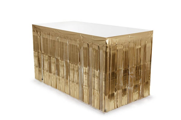 Hapsupöytähelma ylellinen kulta 300 x 80 cm