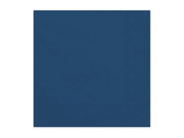 Paperiservetit – Tummansininen, 33 × 33 cm, 20 kpl