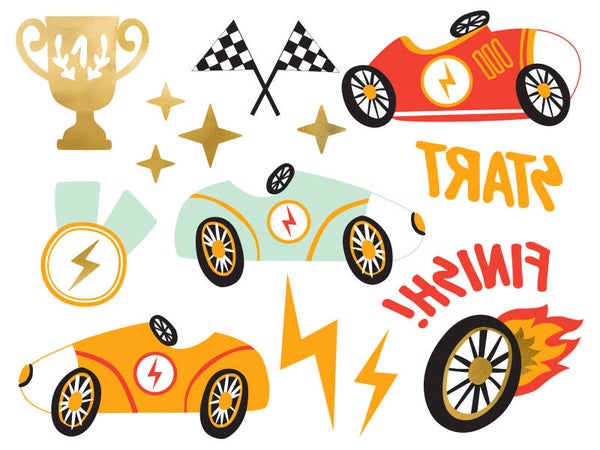 Väliaikaiset tatuoinnit – Autot, 11 kpl
