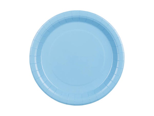 Paperilautaset – Vaaleansininen, 23 cm, 6 kpl