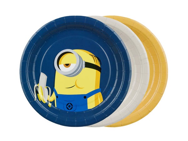 Paperilautaset Minions – 18 cm, 6 kpl