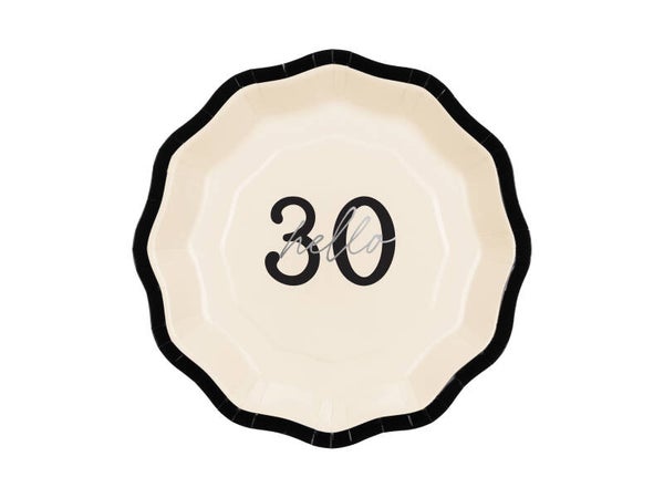 Paperilautaset Hello 30, 18 cm