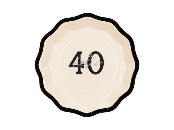 Paperilautaset Hello 40, 18 cm
