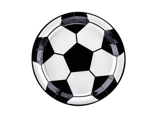 Pahvilautaset Football, 18 cm, värilajitelma