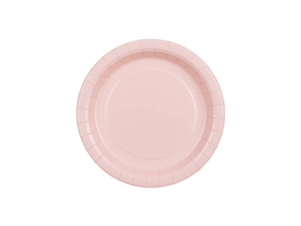 Paperilautaset – Vaaleanpunainen, 18 cm, 6 kpl
