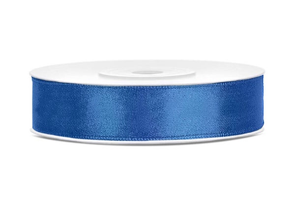 Satiininauha – Kuninkaansininen, 12 mm × 25 m
