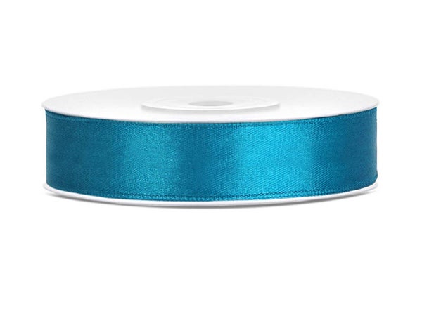 Satiininauha – Turkoosi, 12 mm × 25 m