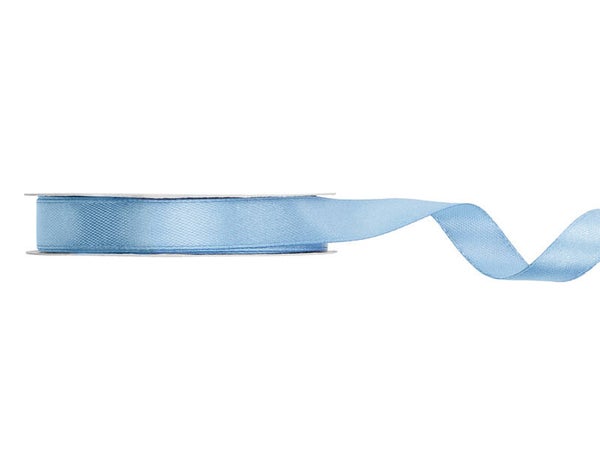 Satiininauha – Usvansininen, 12 mm × 25 m