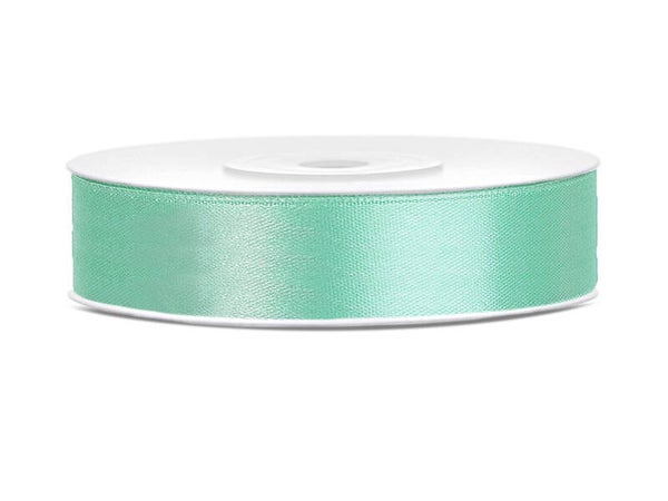 Satiininauha – Minttu, 12 mm × 25 m