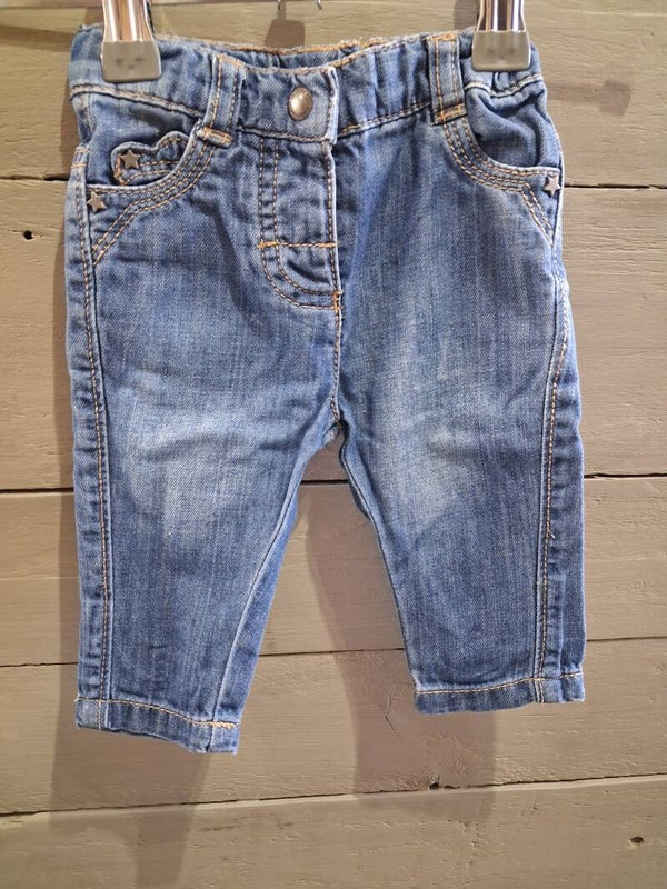 PAF0037 Jean fille  3 mois