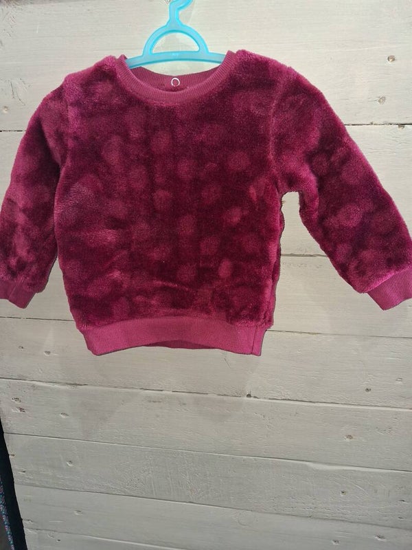 PCF0024 Sweat bordeaux fille Bébé rêve 12 mois