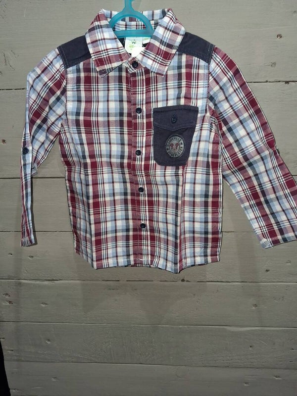 CHE0007 Chemise carreaux garçon Disney 18 mois