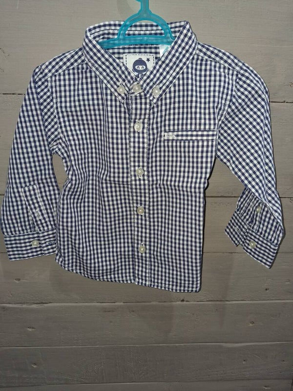 CHE0014 Chemise vichy garçon Tex baby 18 mois