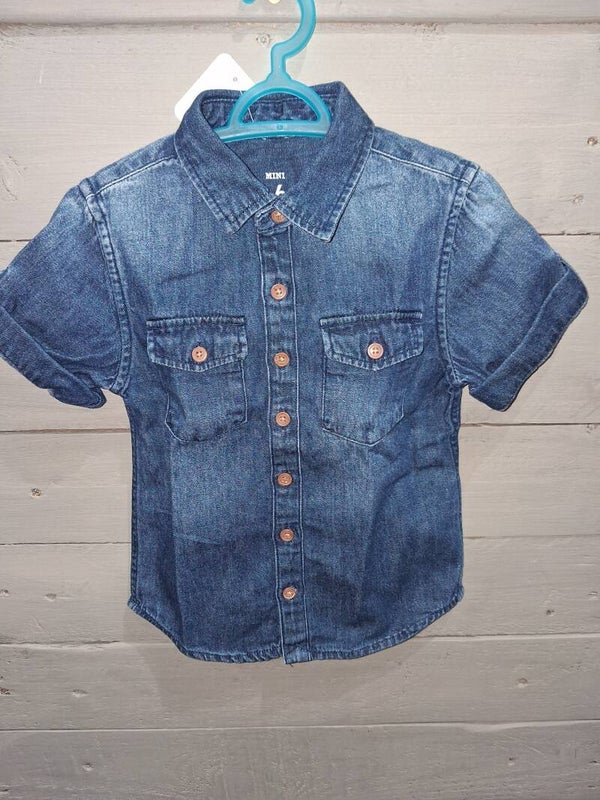 CHE0003 Chemisette Jean garçon Mini Rebel 18-24 mois