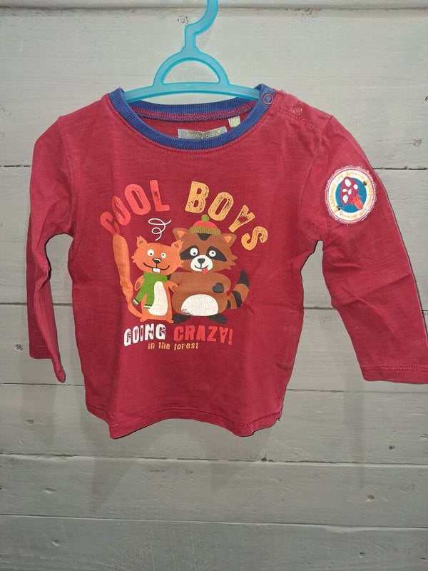 TSE0006 T-shirt manches longues garçon Tricky Tracks 18 mois