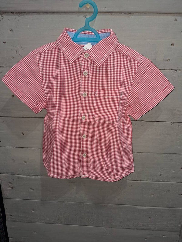 CHE0004 Chemisette vichy garçon Mini Rebel 24-36 mois