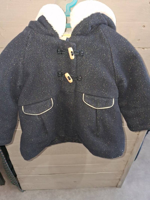 BMF0012 Manteau bleu fille Tape à l’œil 18 mois