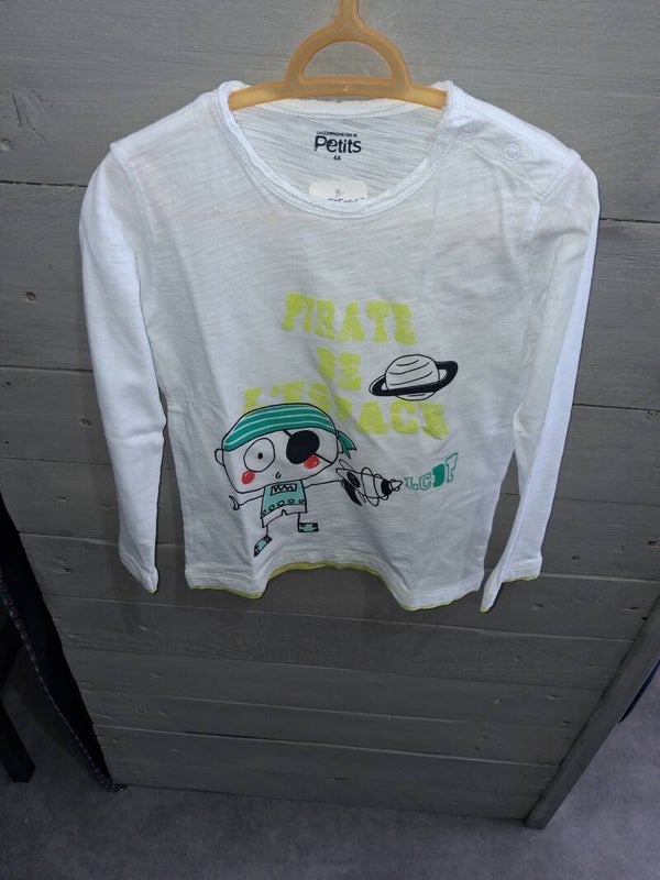 TSE0063 T-shirt garçon manches longues La Compagnie des Petits 4 ans