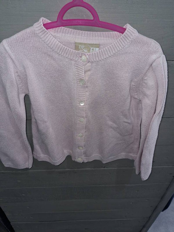PCF0007 Gilet laine rose DP...am 4 ans