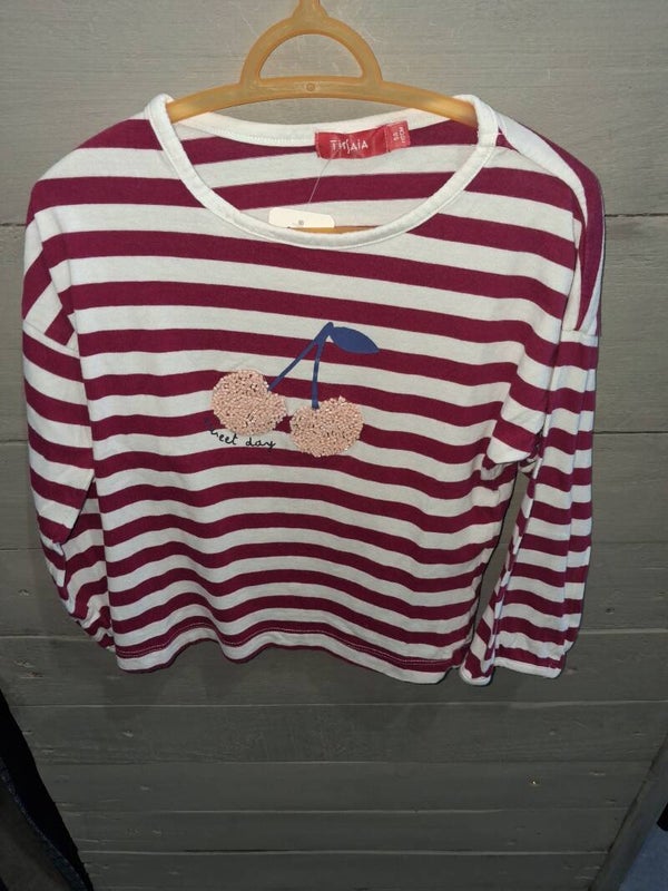 CHEF0008 T-shirt manches longues fille Tissaia 5 ans