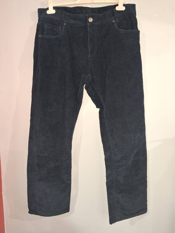 Pantalon velours bleu marine XXL