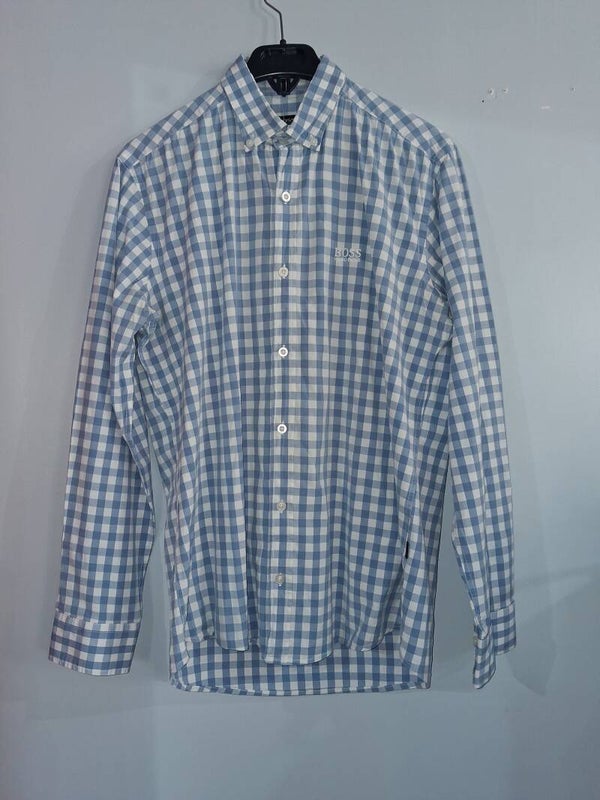CMLH0004 Chemise carreaux homme Boss S