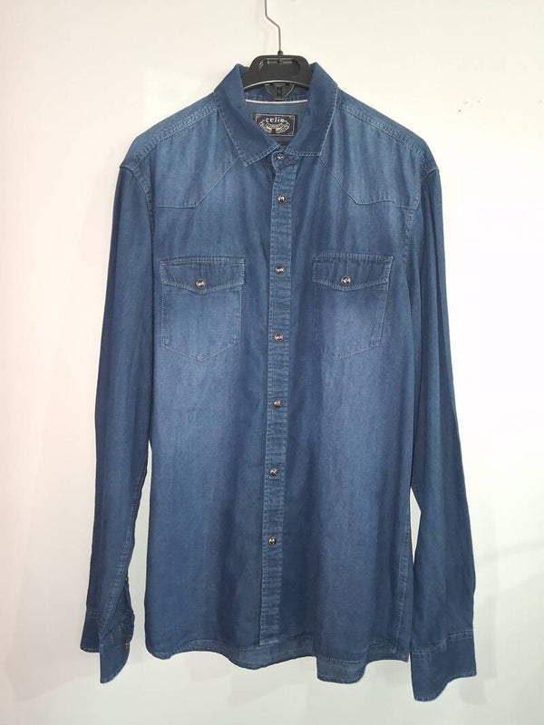 Chemise slim fit jean homme Celio L
