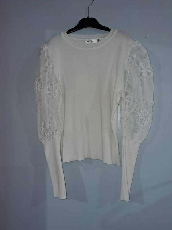 Pull manches dentelle femme Flam mode  ML