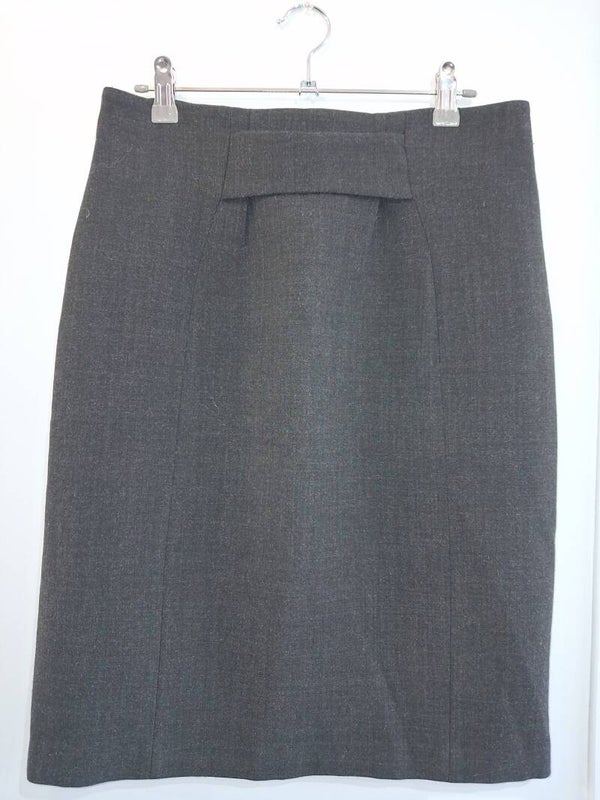 Jupe midi grise Caroll L