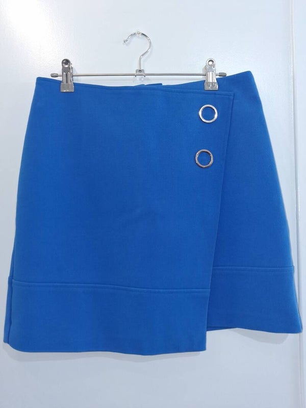 Mini jupe bleue électrique H&M M